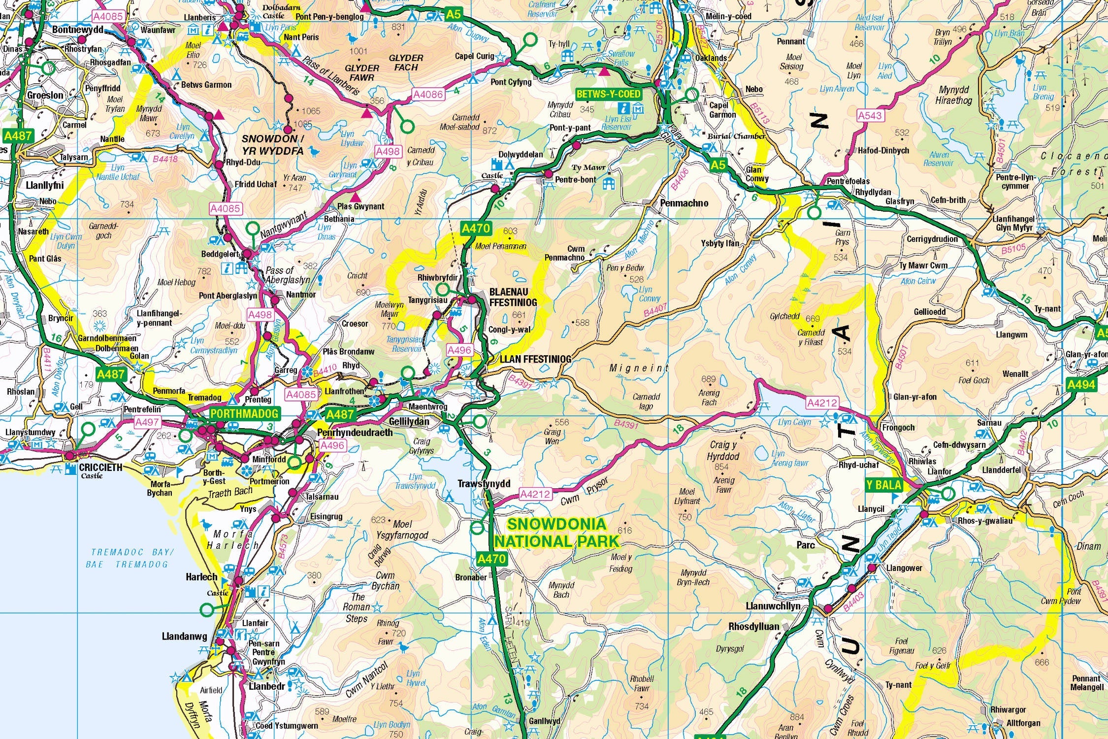 Eryri (Snowdonia) Map Jigsaw Challenge
