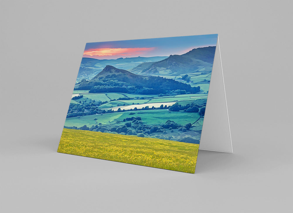 Hen Cloud and The Roaches at Sunset