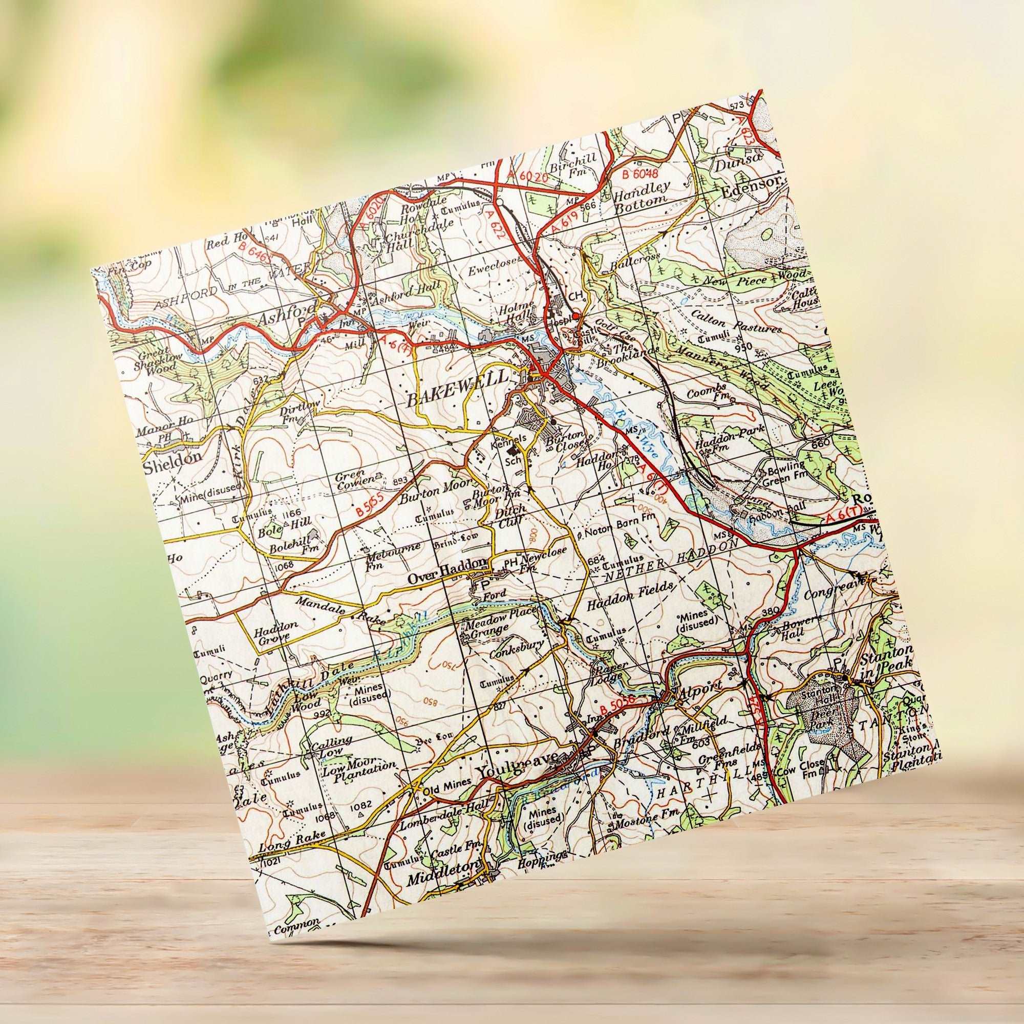 Bakewell 1 inch to 1 mile 1962 Ordnance Survey - Phil Sproson Photography