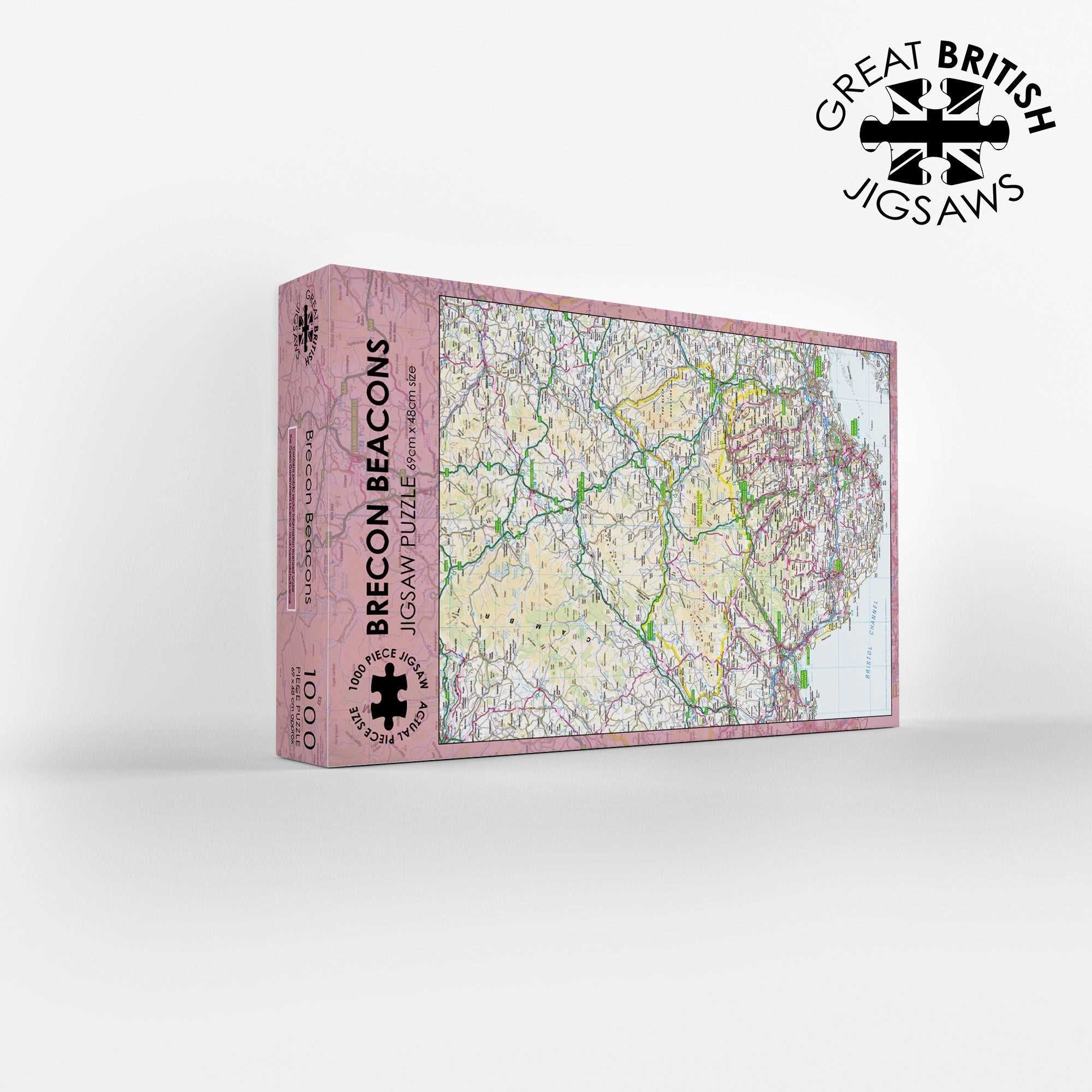 Brecon Beacons Map 1000 Piece Jigsaw - Phil Sproson Photography