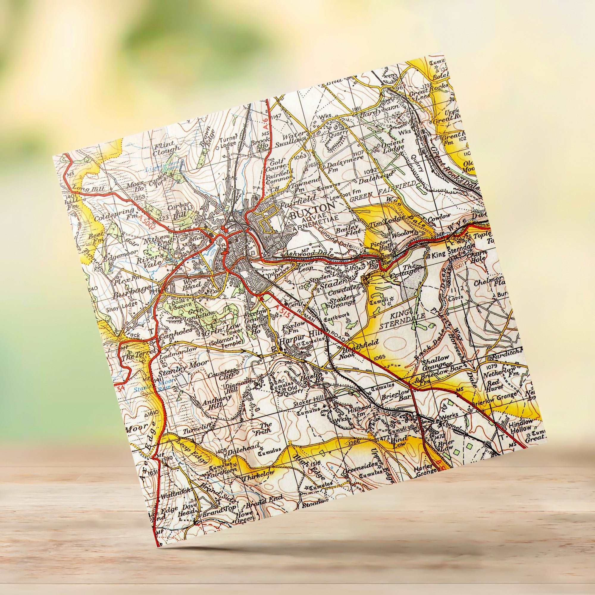 Buxton 1 inch to 1 mile 1962 Ordnance Survey - Phil Sproson Photography