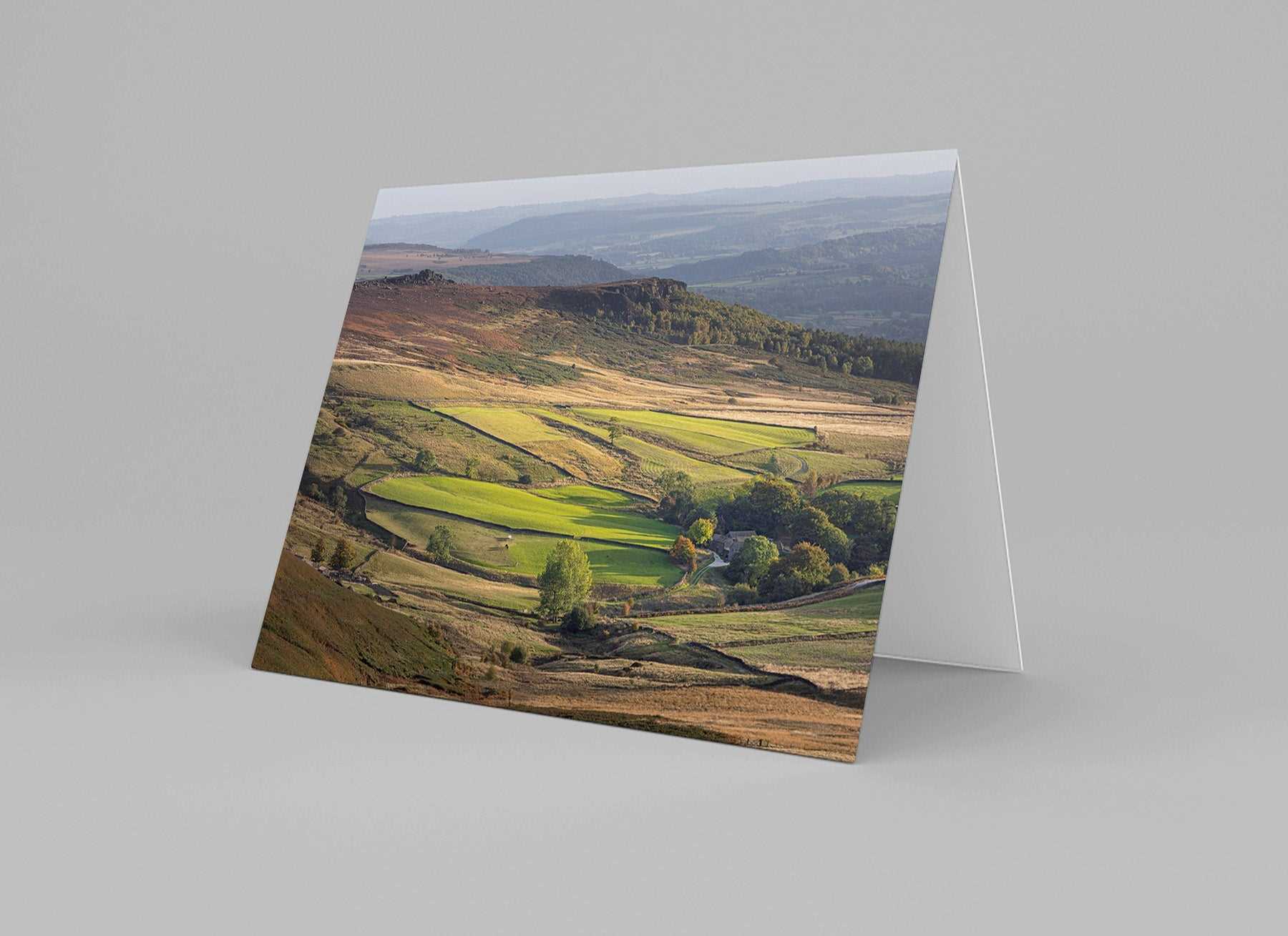 Evening Light in the Hope Valley Greeting Card - Phil Sproson Photography