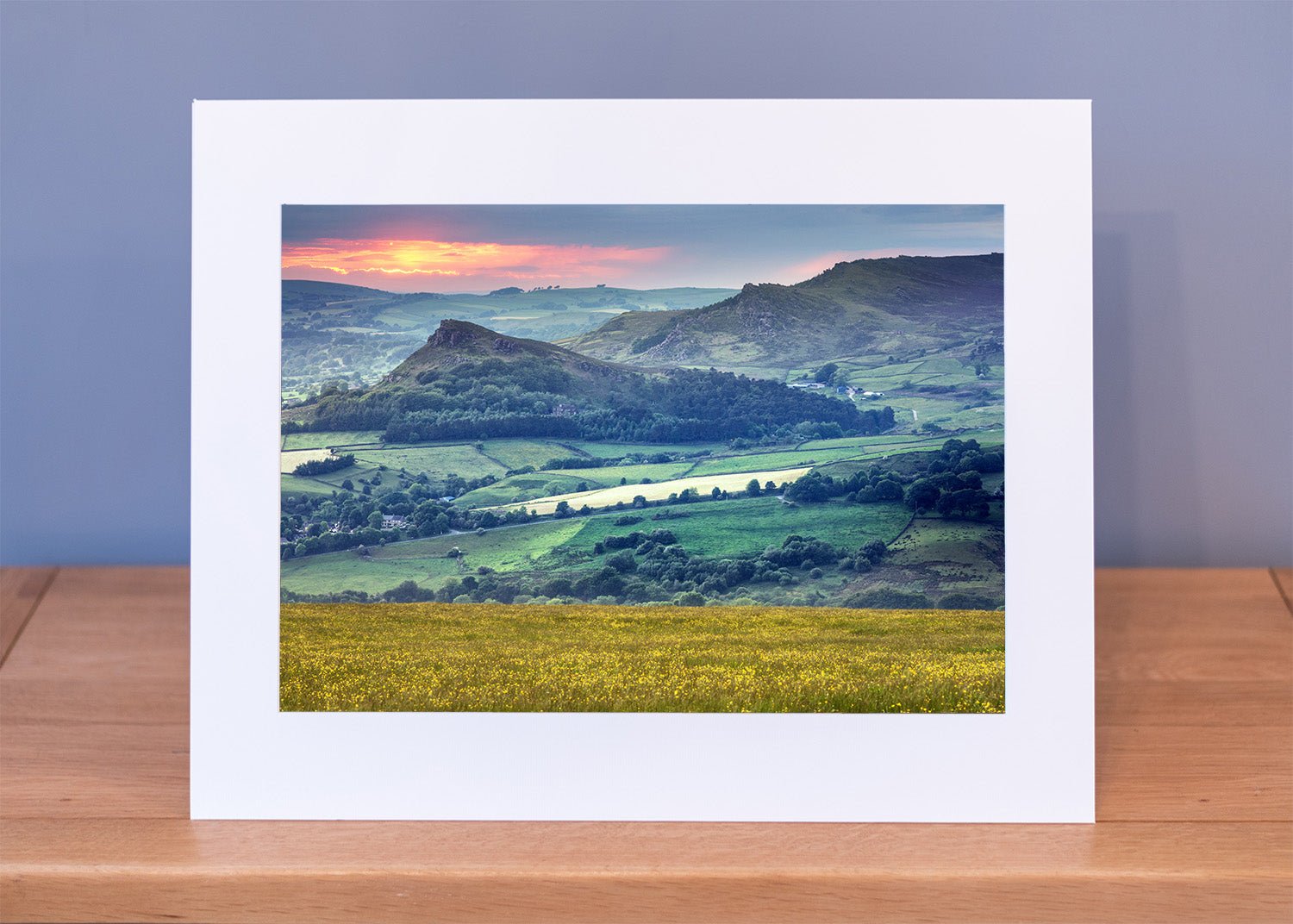 Hen Cloud & the Roaches at Sunset Print - Phil Sproson Photography