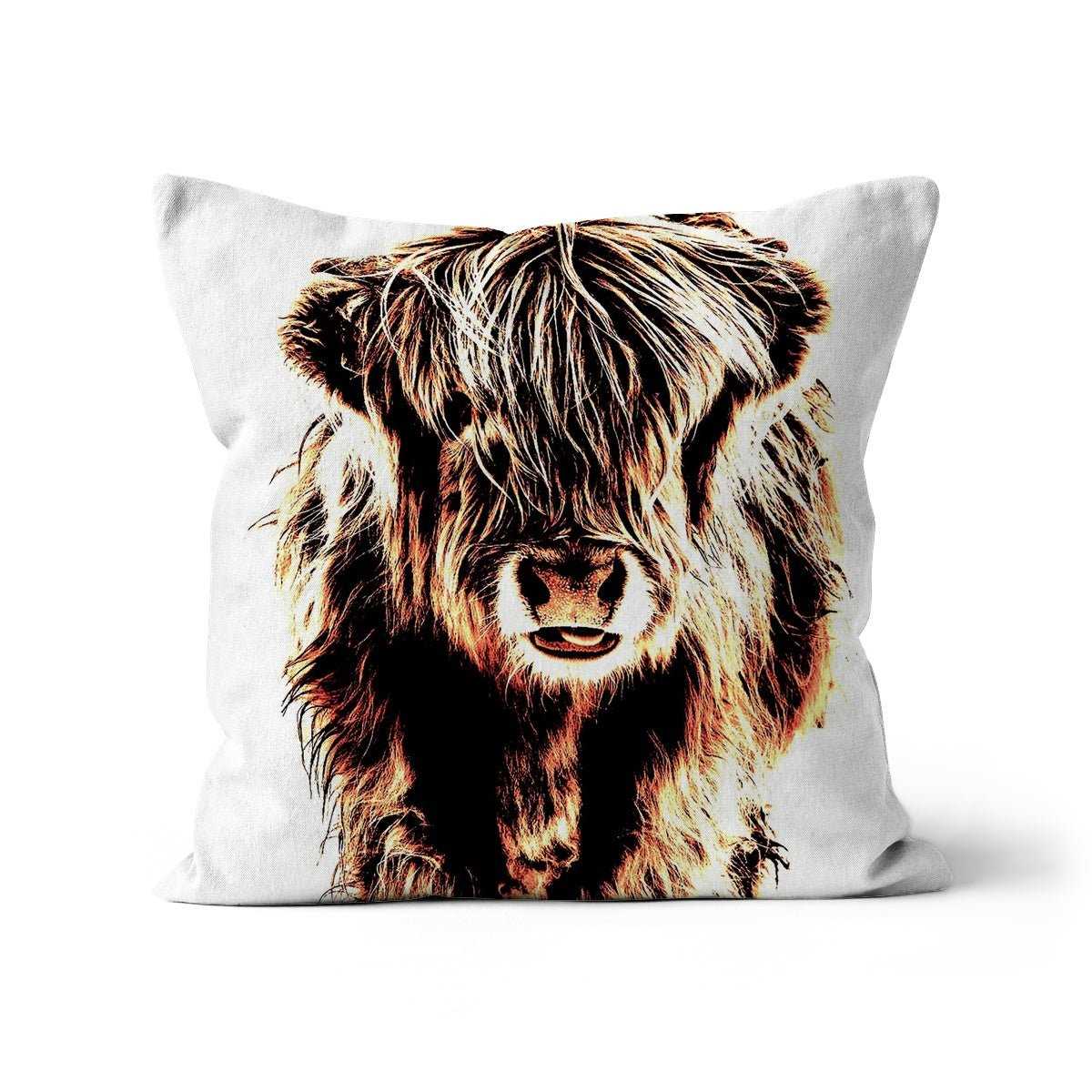 Highland Cow Cushion - Phil Sproson Photography