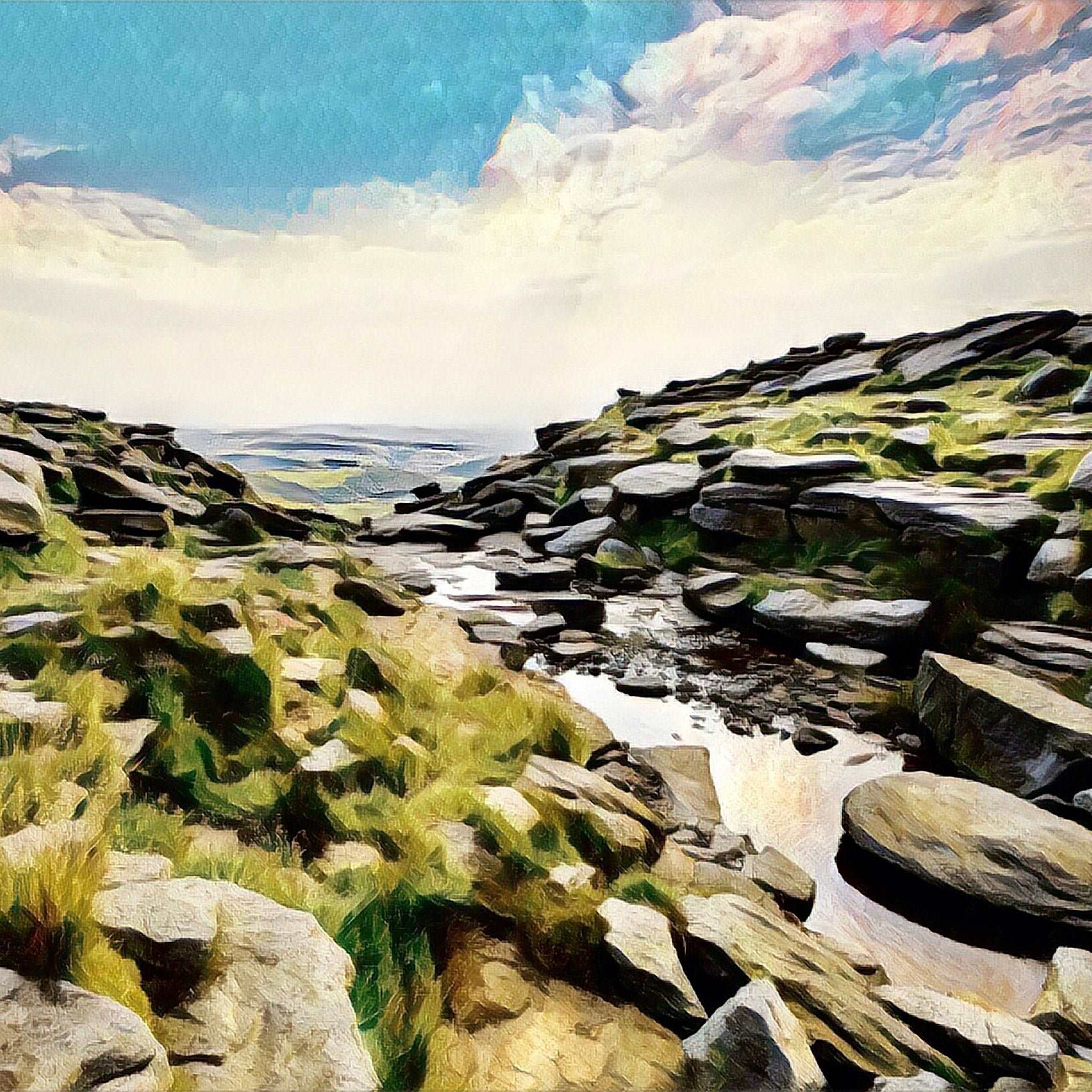 Kinder Downfall Art Print (10x10in Canvas) - Phil Sproson Photography