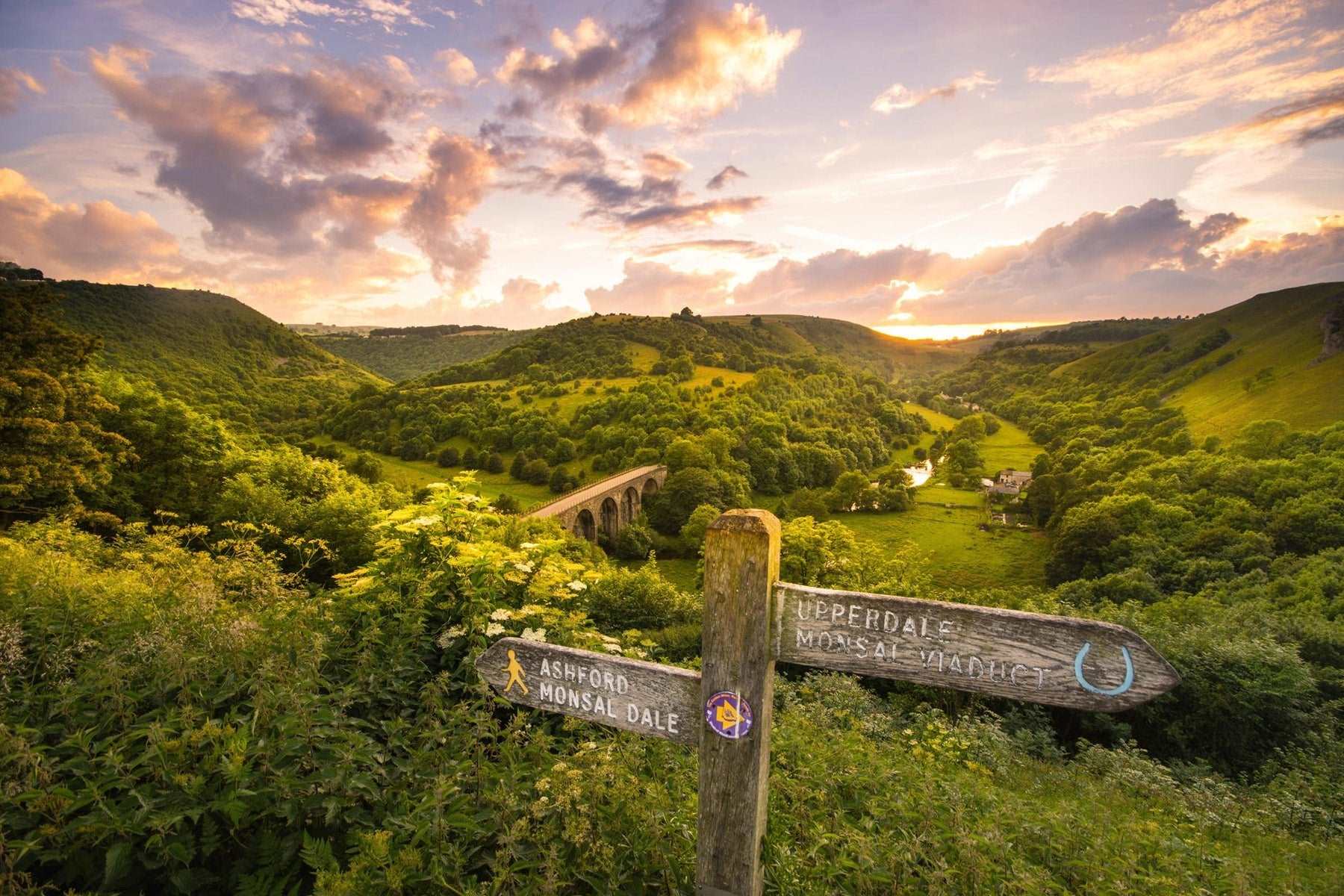 Monsal Head Sunset Greeting Card - Phil Sproson Photography