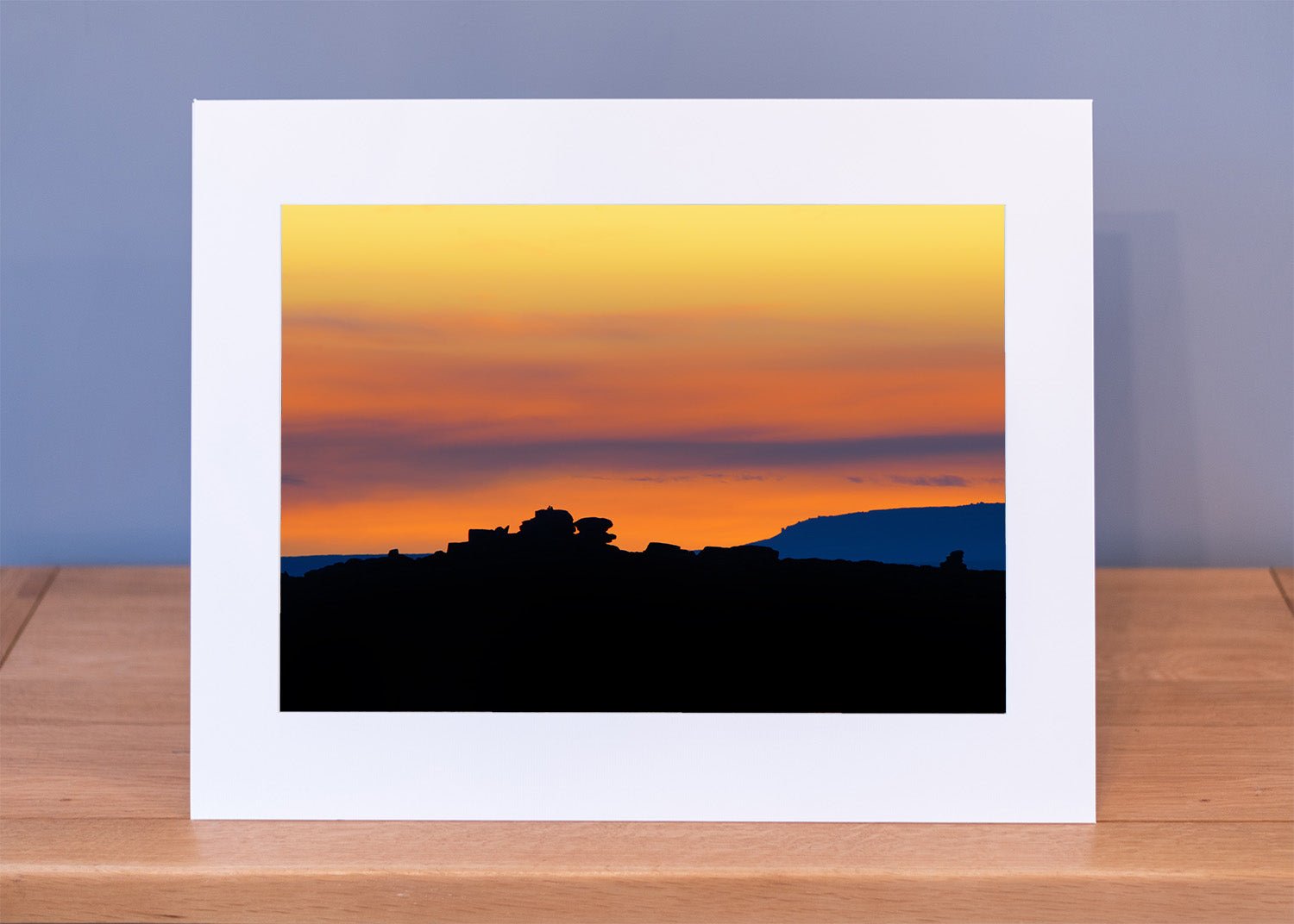 Over Owler Tor Silhouette Print - Phil Sproson Photography