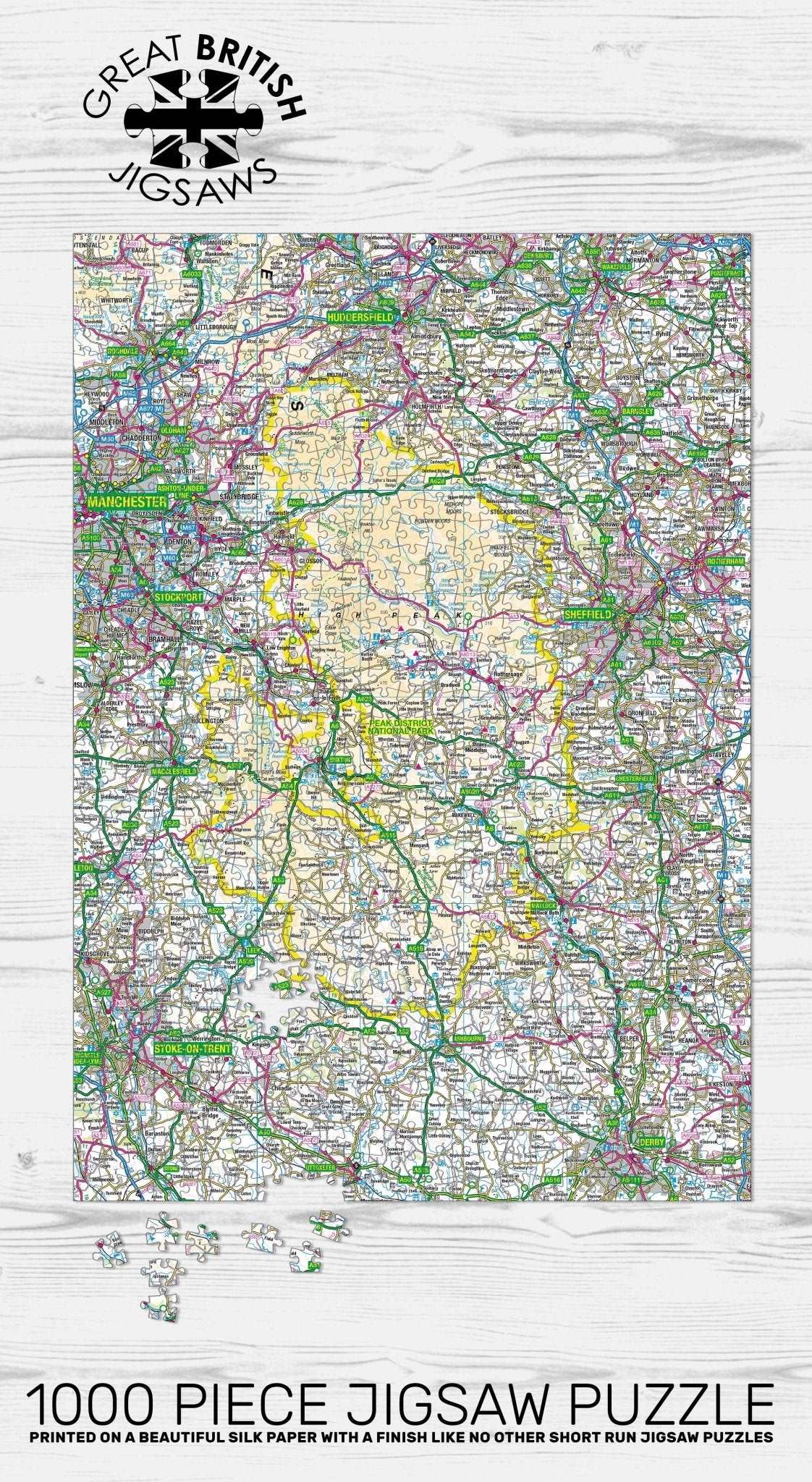 Peak District Map 1000 Piece Jigsaw - Phil Sproson Photography