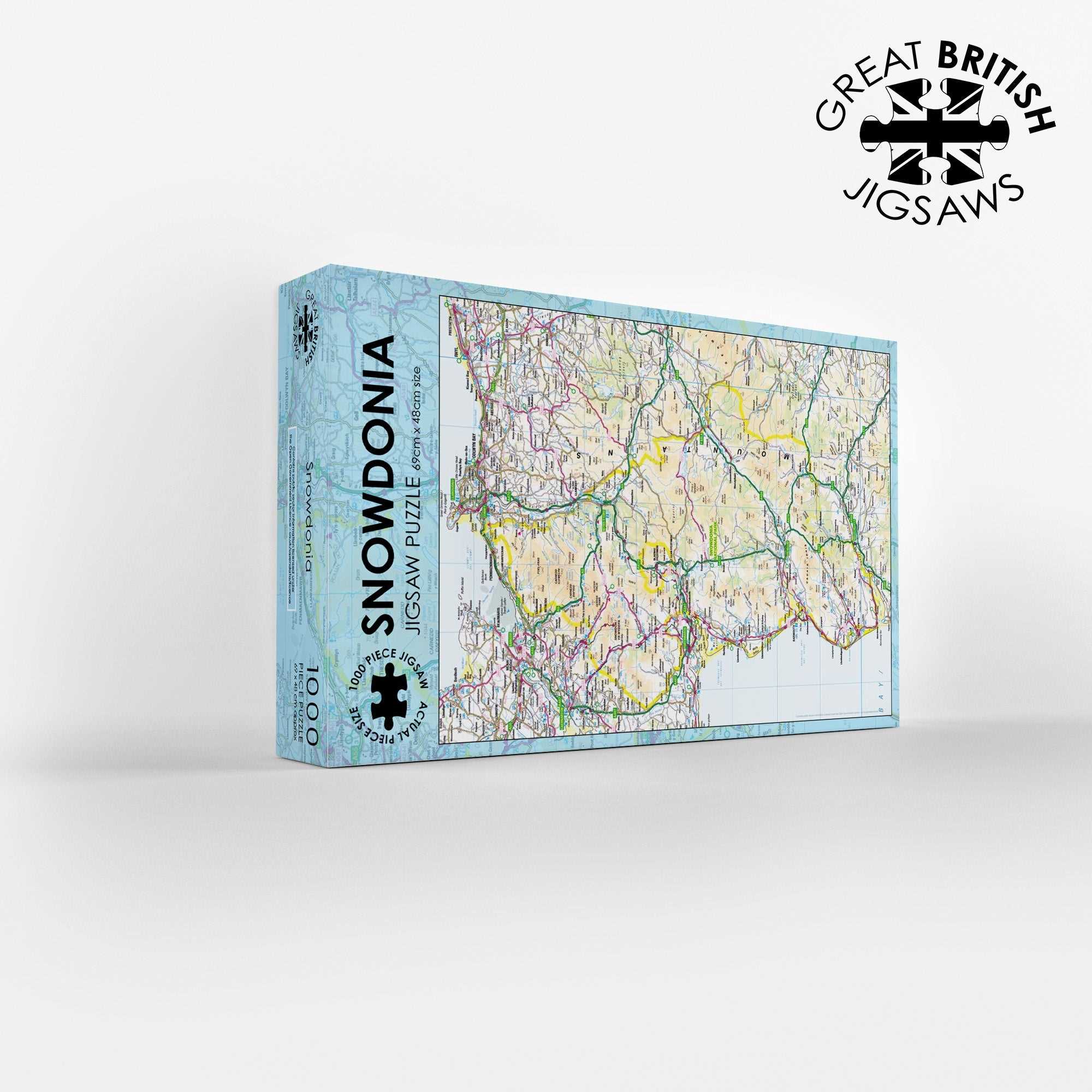 Snowdonia Map 1000 Piece Jigsaw - Phil Sproson Photography