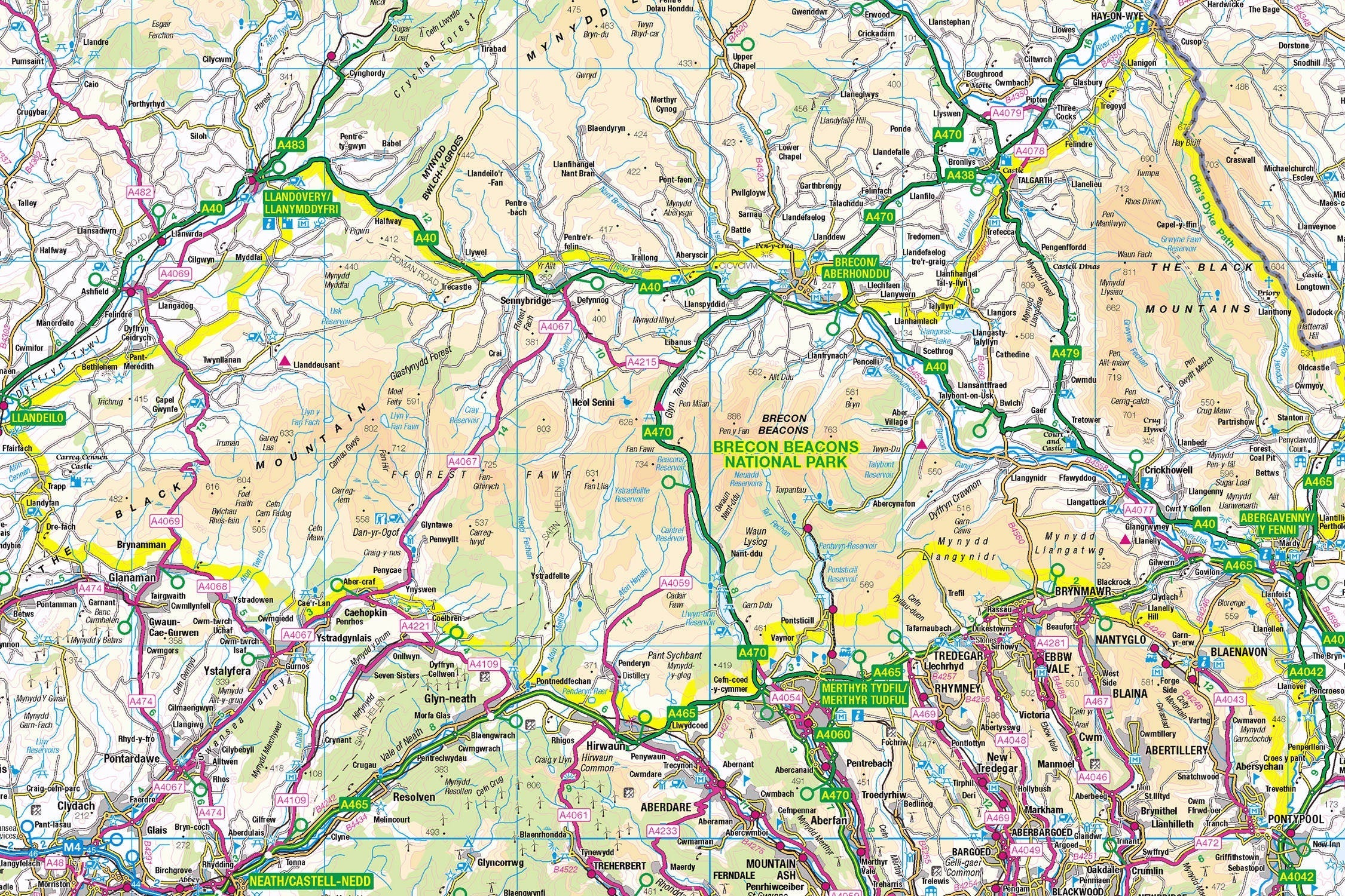 Brecon Beacons Map Jigsaw Puzzle Challenge