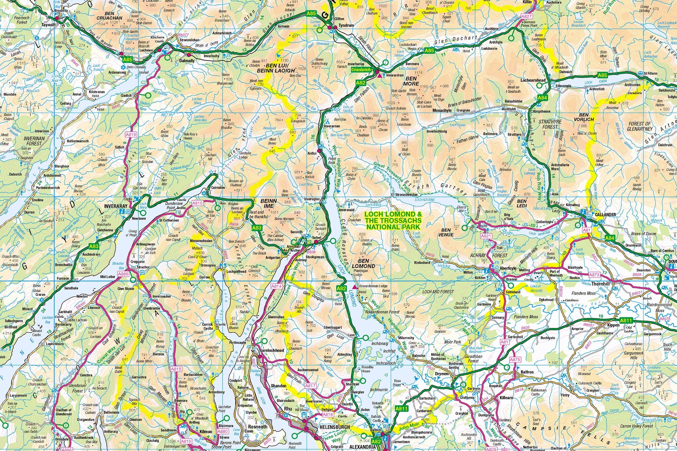 Loch Lomond and The Trossachs Map Jigsaw Challenge