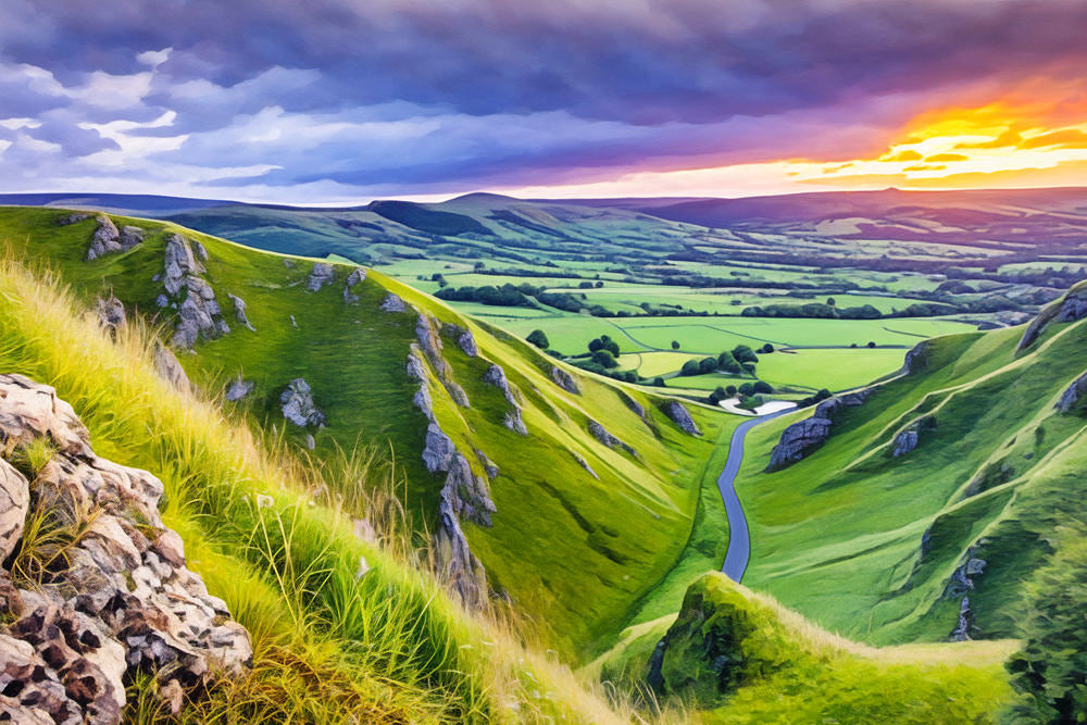 Winnat's Pass Sunrise