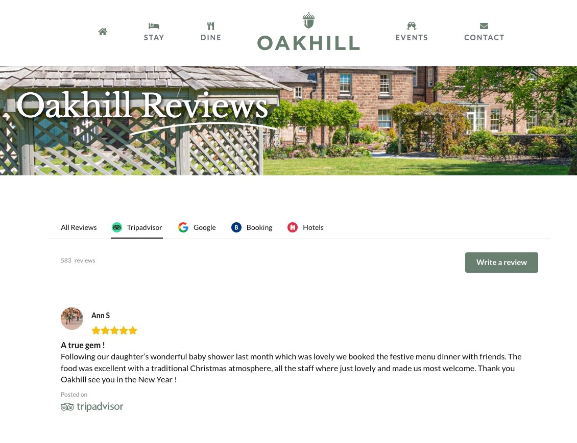 Aggregated Reviews on your Website - Phil Sproson Photography