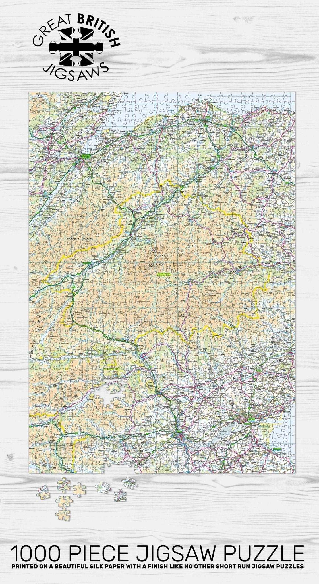 Cairngorms Map 1000 Piece Jigsaw - Phil Sproson Photography