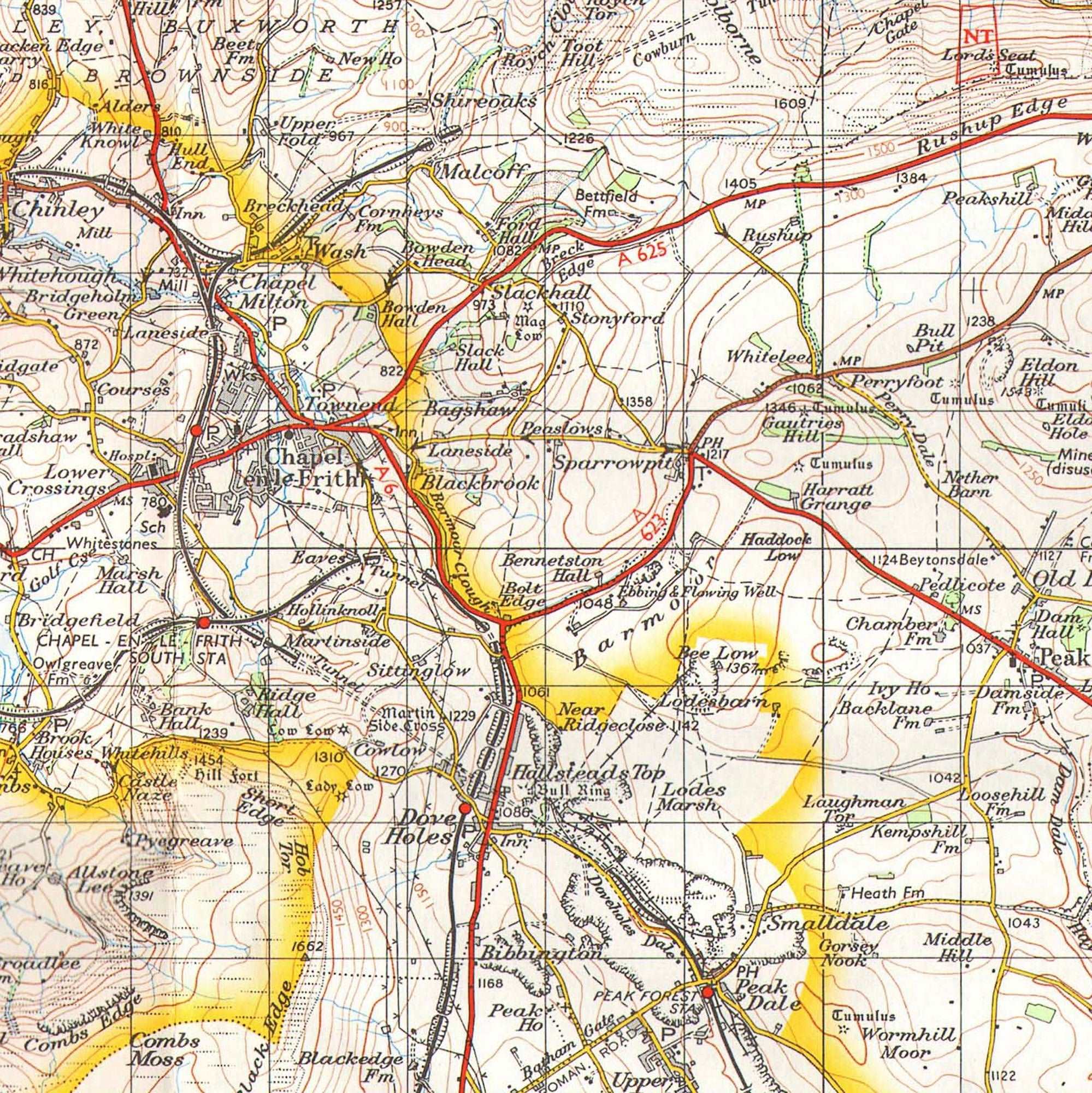 Chapel-en-le-Frith 1 inch to 1 mile 1962 Ordnance Survey - Phil Sproson Photography