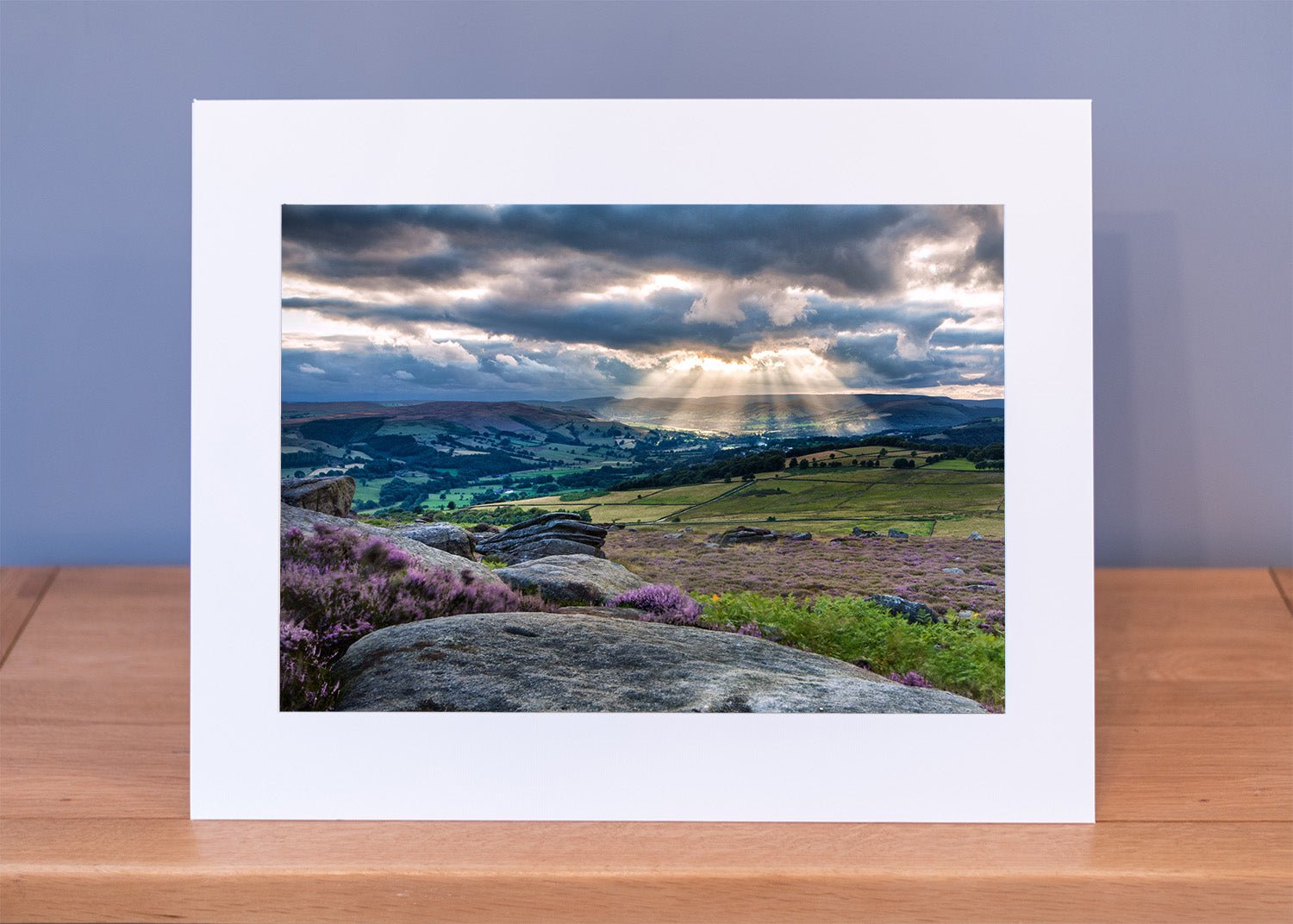 Fingers of God over the Hope Valley Print - Phil Sproson Photography