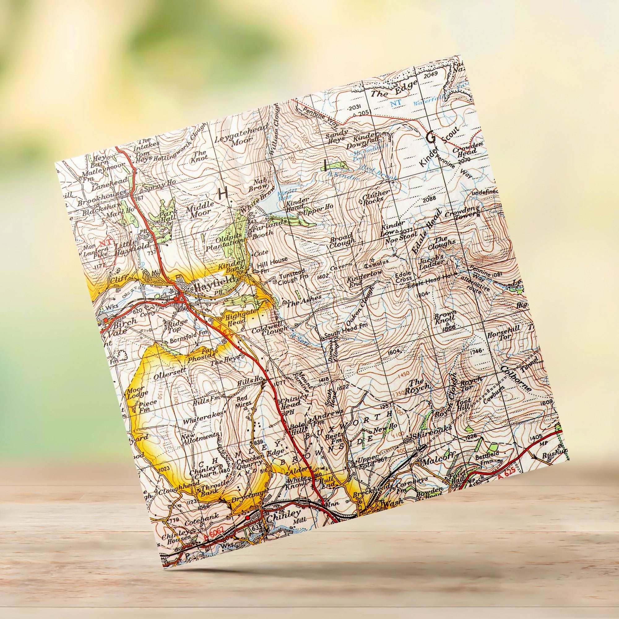 Hayfield 1 inch to 1 mile 1962 Ordnance Survey - Phil Sproson Photography