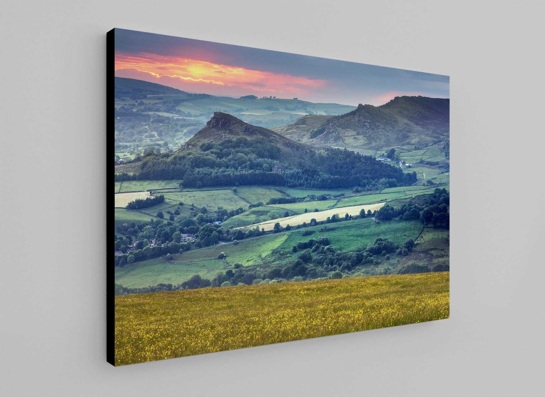 Hen Cloud & the Roaches at Sunset - Phil Sproson Photography