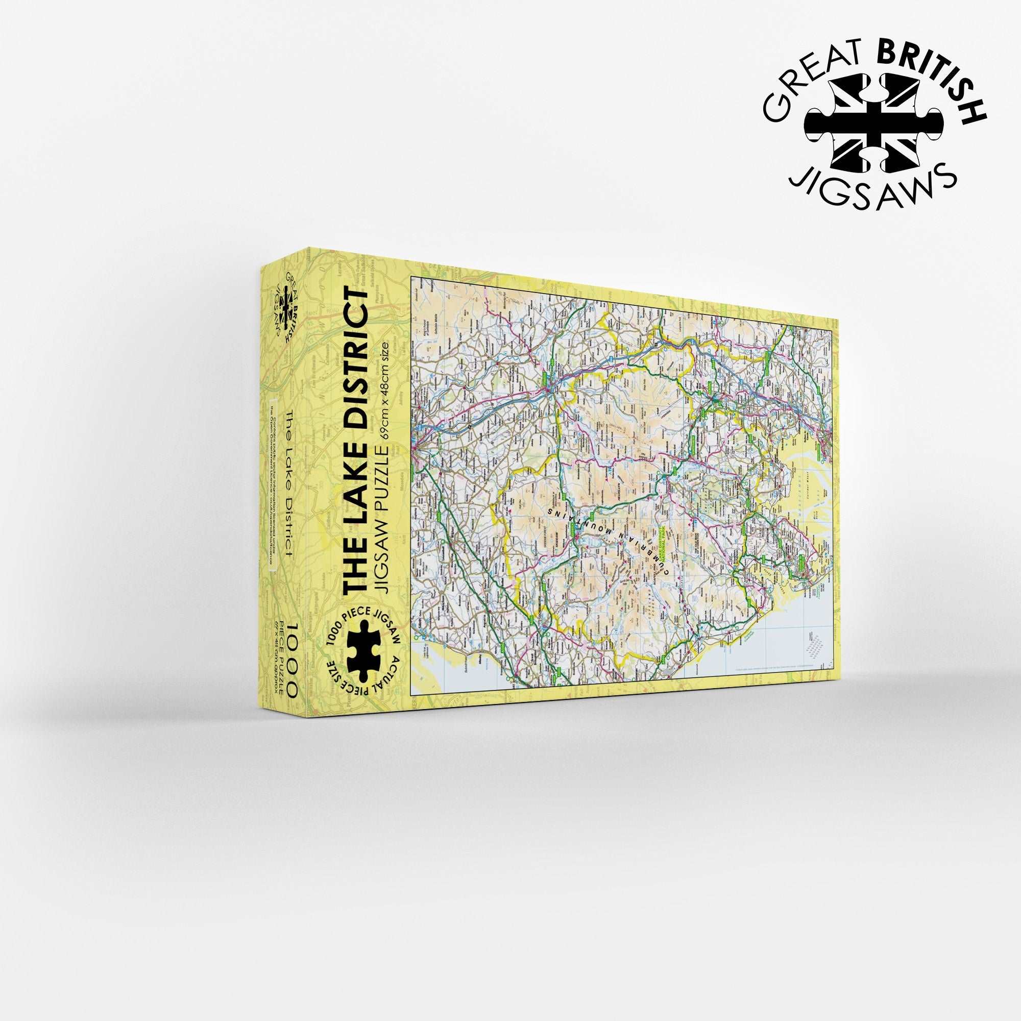 Lake District Map 1000 Piece Jigsaw - Phil Sproson Photography