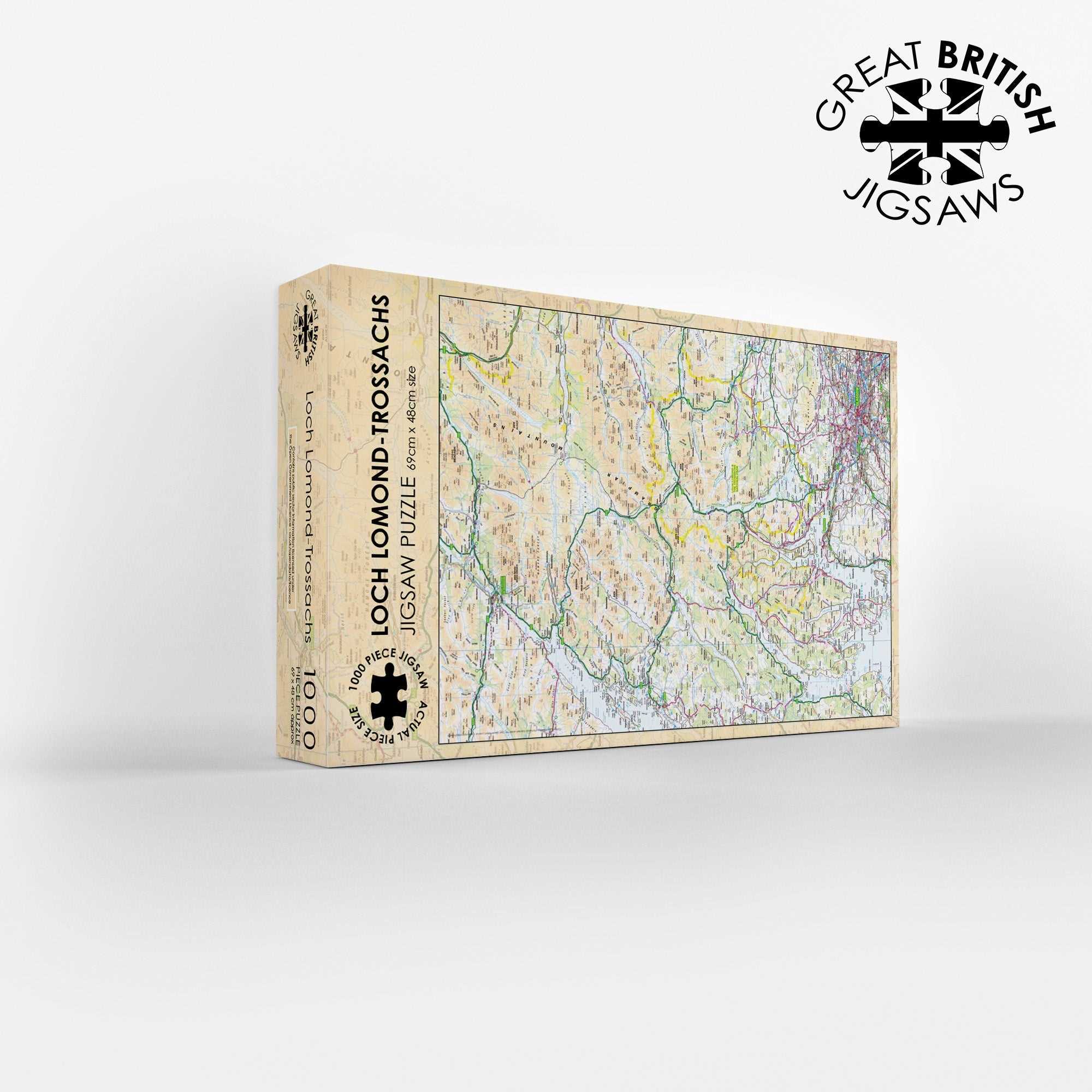 Loch Lomond and the Trossachs Map 1000 Piece Jigsaw - Phil Sproson Photography