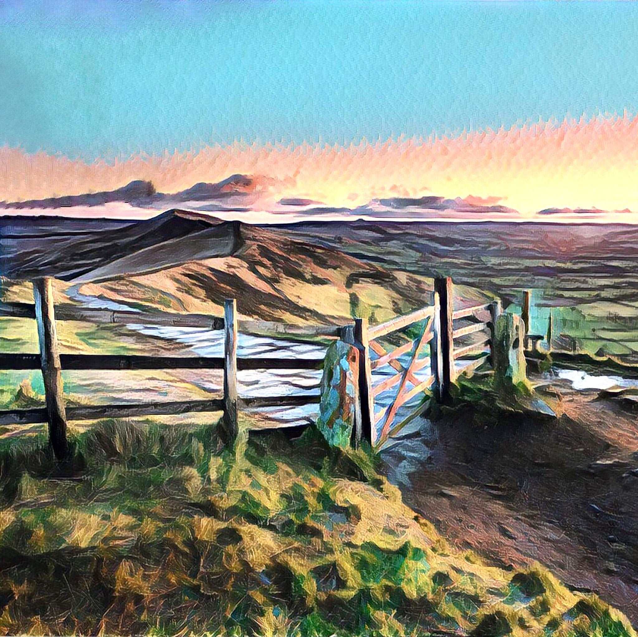 Mam Tor Art Print (10x10in Canvas) - Phil Sproson Photography