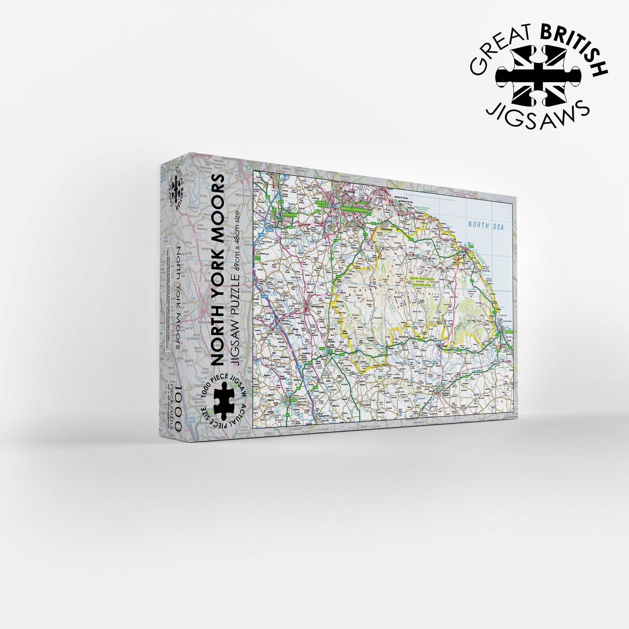 North York Moors Map 1000 Piece Jigsaw - Phil Sproson Photography