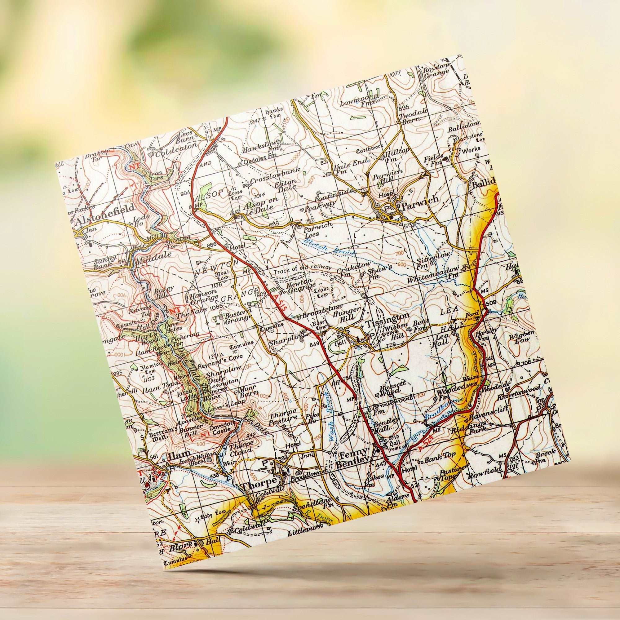 Tissington 1 inch to 1 mile 1962 Ordnance Survey - Phil Sproson Photography