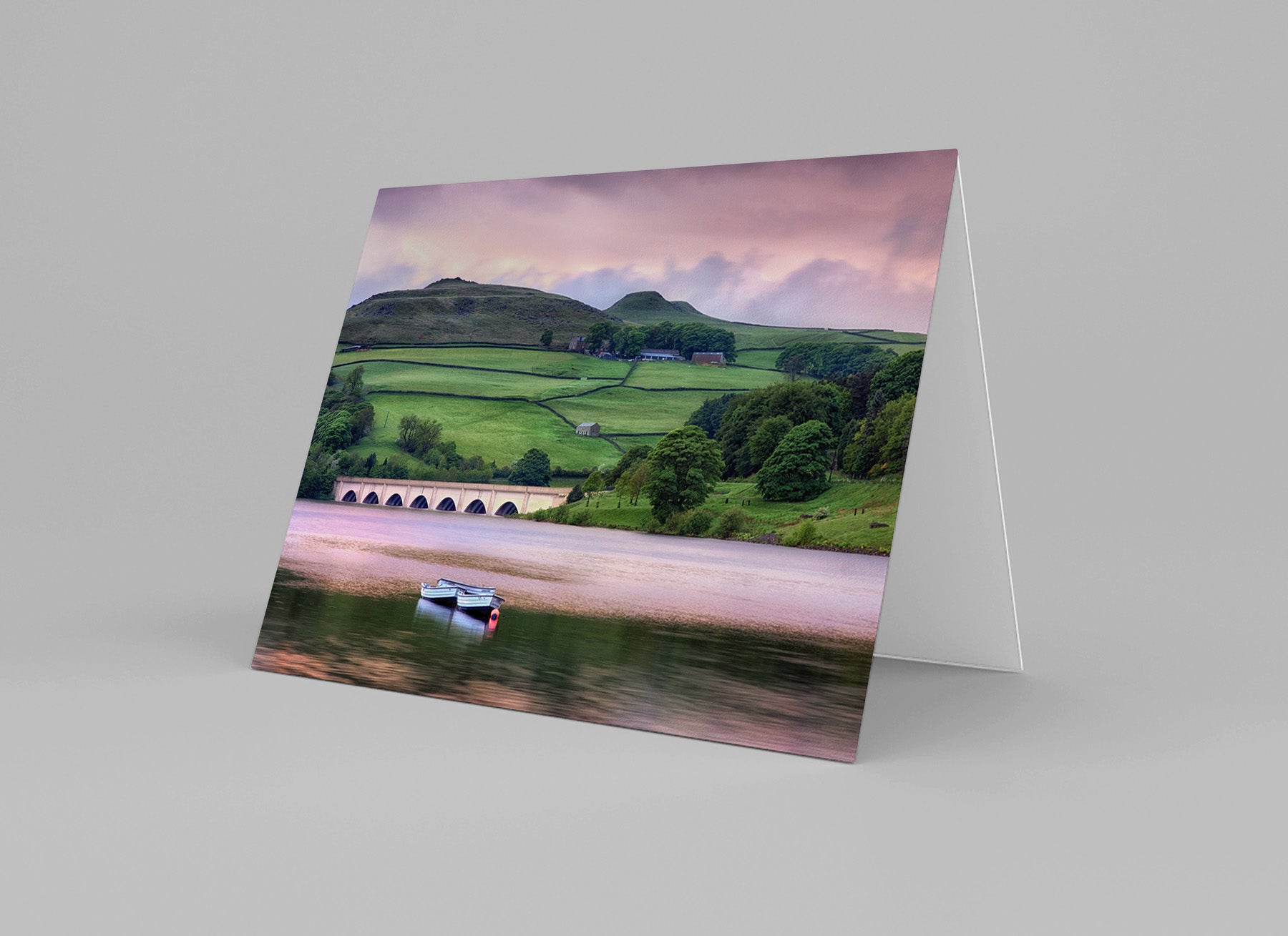Tranquil Ladybower Greeting Card - Phil Sproson Photography