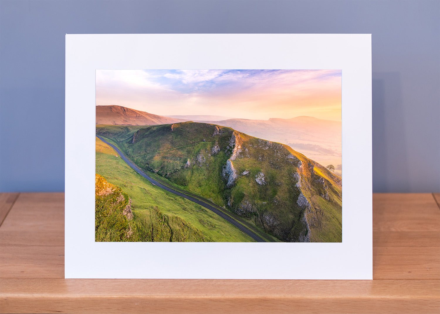 Winnats Pass to Mam Tor Sunset Print - Phil Sproson Photography