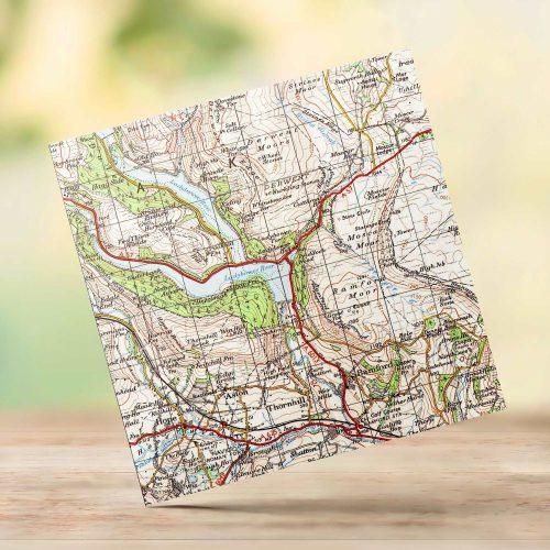 Bamford Vintage Ordnance Survey Greeting Card