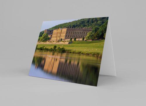 Chatsworth in Reflection Greeting Card