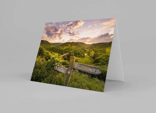 Monsal Head Sunset Greeting Card