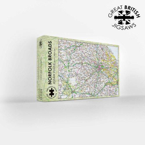 The Norfolk Broads Map 1000 Piece Jigsaw