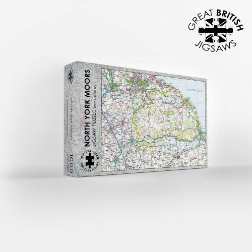 North York Moors Map 1000 Piece Jigsaw