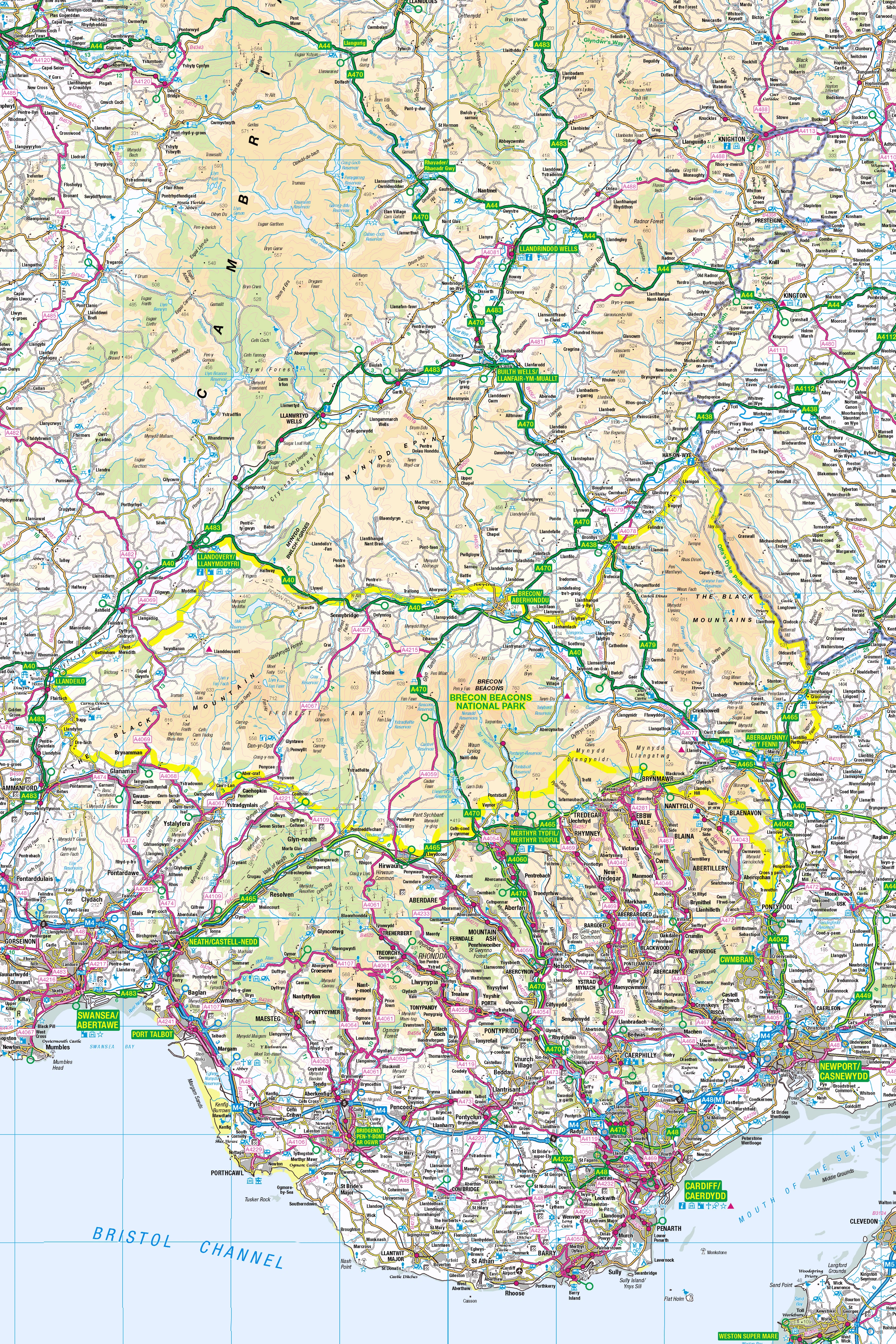 Brecon Beacons Map