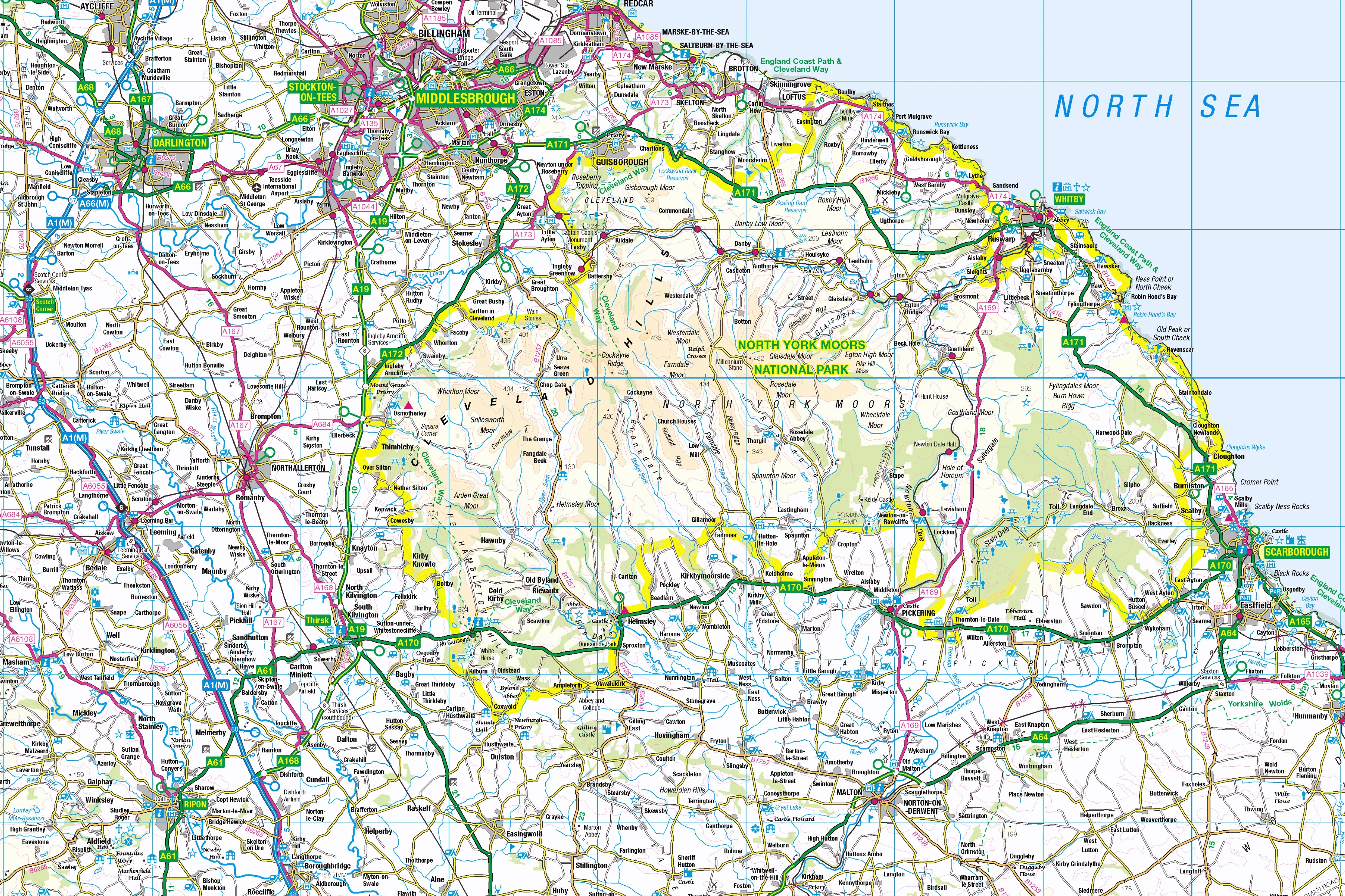 North York Moors Map