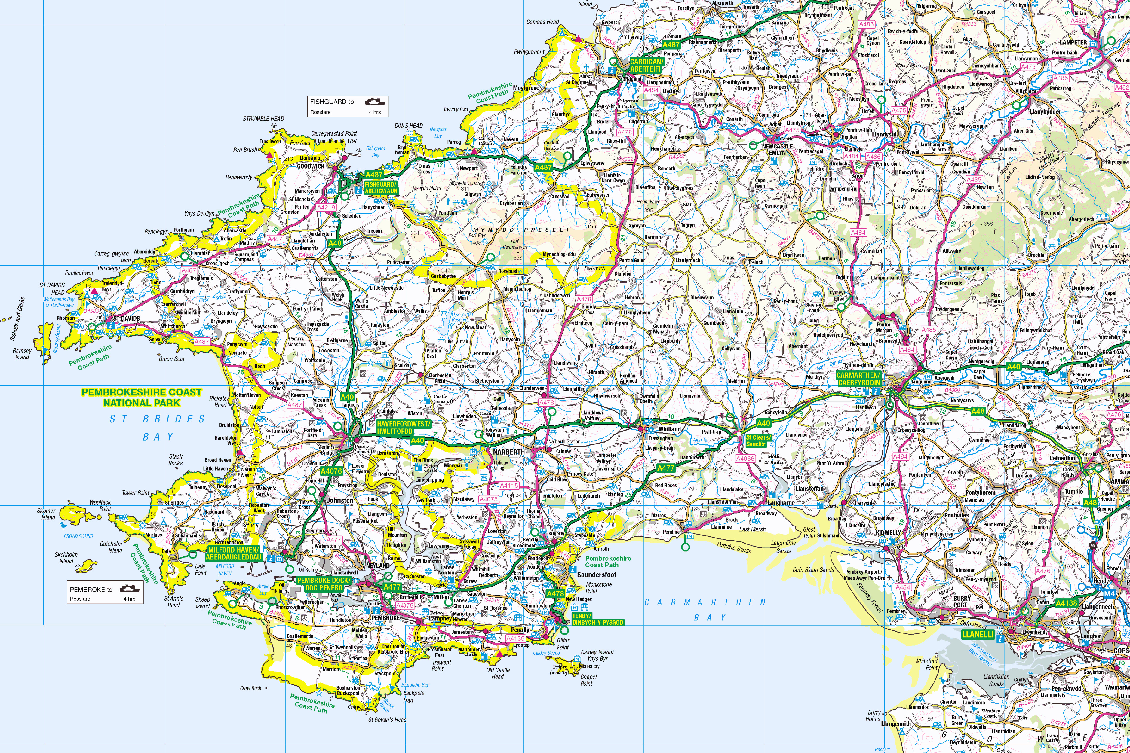 Pembrokeshire Coast Map